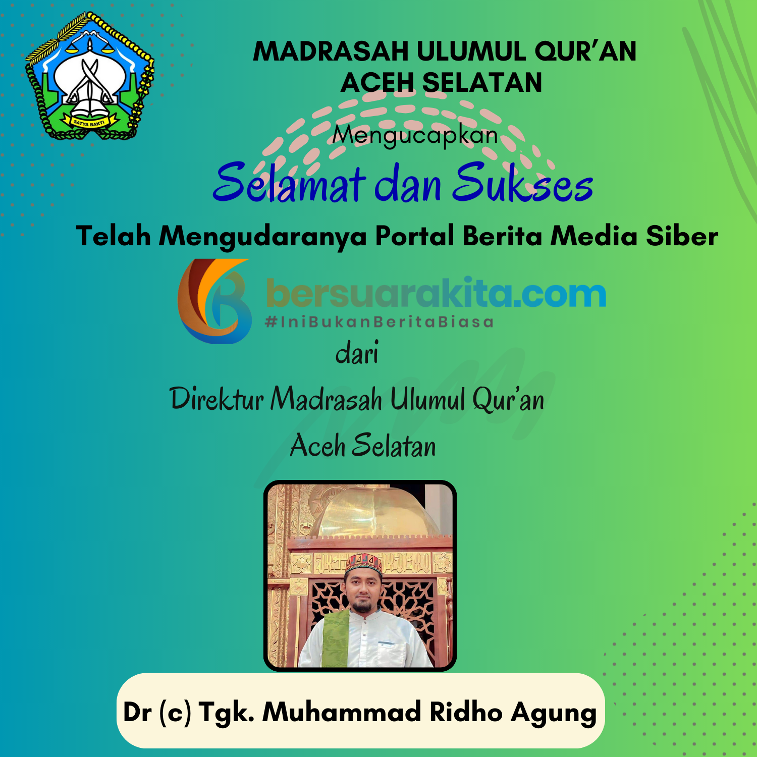 SELAMAT DAN SUKSES DIREKTUR MUG