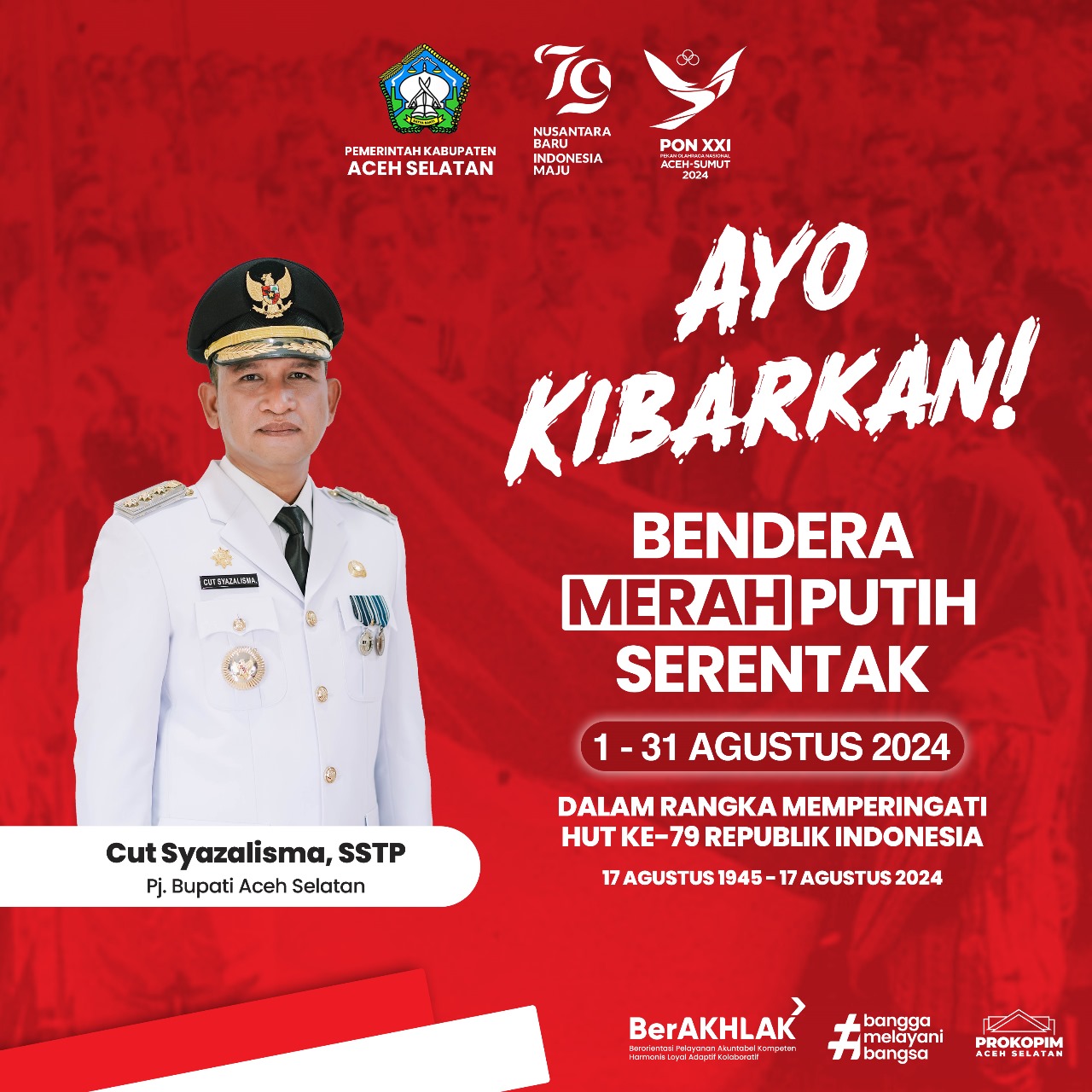 ayo kibarkan bendera pj bupati